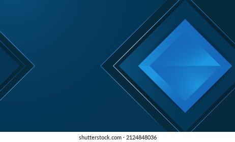 Blue Background Vector. Modern Futuristic Abstract Background For Banner, Backdrop, Business Card, Tech Flier And Much More