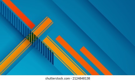 Blue Background Vector. Modern Futuristic Abstract Background For Banner, Backdrop, Business Card, Tech Flier And Much More