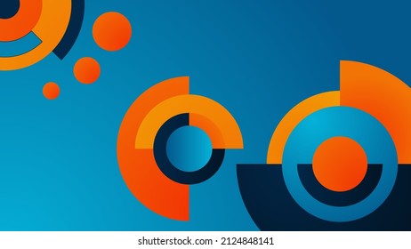 Blue background vector. Modern futuristic abstract background for banner, backdrop, business card, tech flier and much more