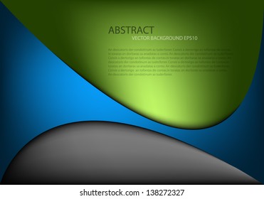 Blue background vector overlap dimension 3d graphic message board for text and message design frame line shadow for modern web design eps10