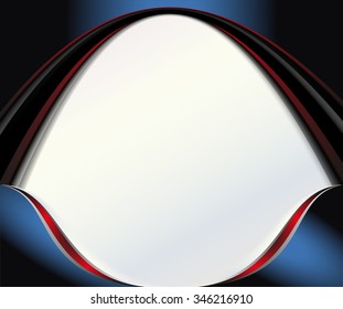 Blue background vector overlap dimension on white background square line for text and message design
