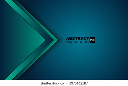 Blue background vector overlap layer on dark space for background design