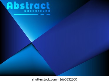 Blue background vector overlap layer on dark space for background design