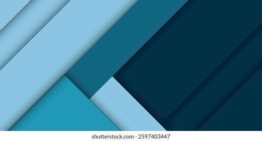 Blue background vector overlap layer on dark space for background design. vector Illustration