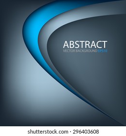 Blue background vector pastel and blue line curve with space for text design