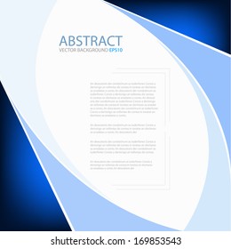 Blue background, vector for text and message design