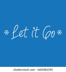 blue background vector white snowflake let it go