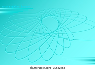 Blue background. A vector. Without mesh.