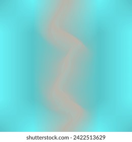 Blue background with a vertical, wavy beige stripe. Abstract, minimalist, dynamic. 