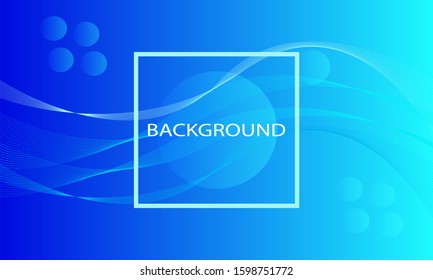 blue background with very beautiful lines and circles