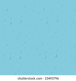 Blue background with water drops