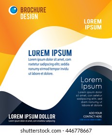 Blue background with wave - Abstract Business Background