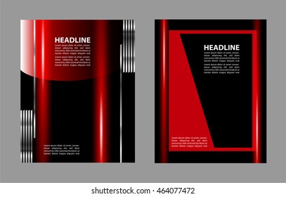 Blue background with wave - brochure design of flyer
