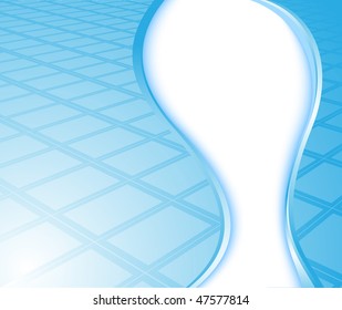 Blue background - wave; clip-art