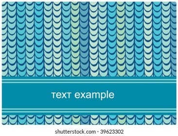 Blue background with waves and place for text
