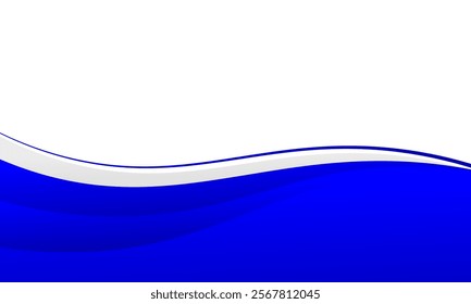 Blue Background Waving Abstract Futuristic, Modern Design Concept Overlapping shining blue waves 