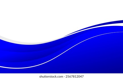 Blue Background Waving Abstract Futuristic, Modern Design Concept Overlapping shining blue waves 