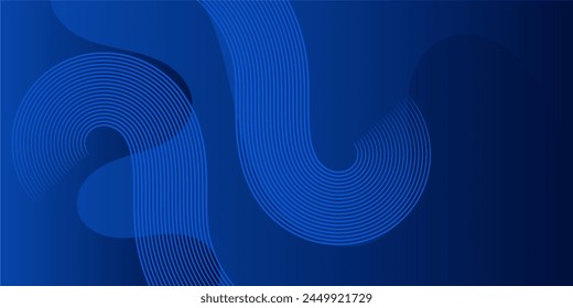 blue background with wavy abstract lines