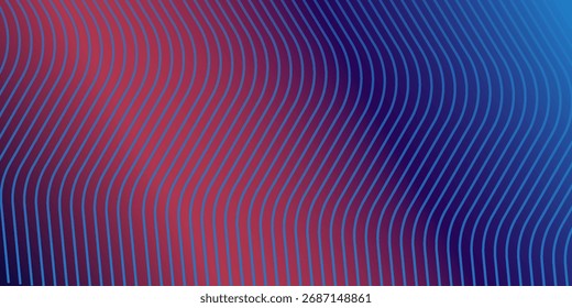 Fundo azul com linhas misturadas onduladas bom para papel de parede abstrato moderno simples ilustração negócio