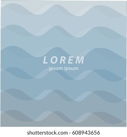 blue background. wavy lines, abstract wave background
