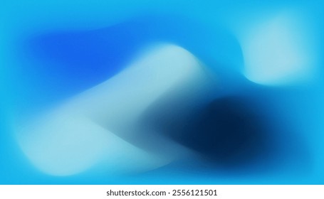 A blue background with wavy lines. Modern and contemporary design. Mock up. Copy space. Abstract color background