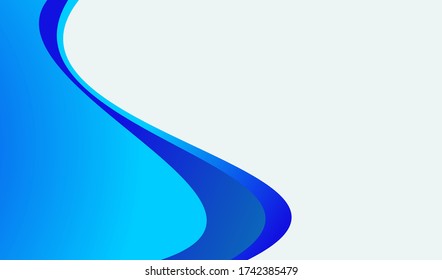 ondulación de fondo azul. Fondo azul premium con color degradado