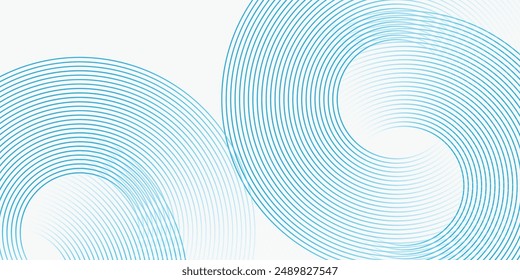 fondo azul con anillos de círculo blanco en descolorido diseño de textura vintage grunge, papel de patrón geométrico antiguo