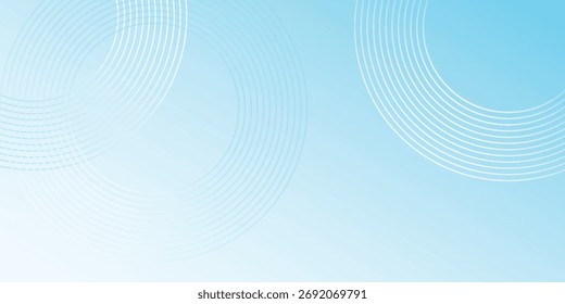Fondo azul con anillos circulares blancos en diseño de textura grunge vintage desgastado descolorido. Vector EPS10