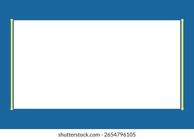 Fondo azul con marco blanco