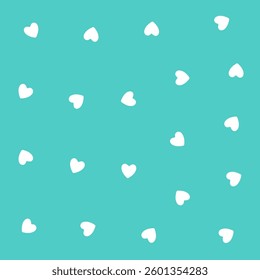 a blue background with white hearts