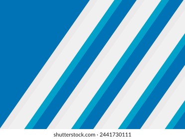 Blue background of white and light blue diagonal stripes.