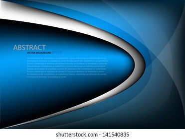 blue background and white line vector illustration light effect graphic dimension overlap for text and message design