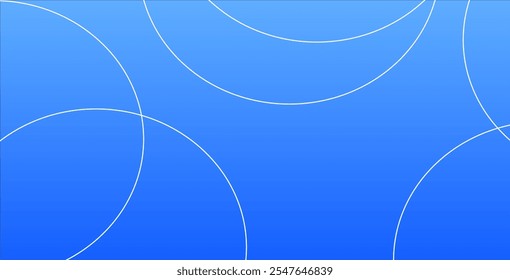 Blue background with white lines design , circle .