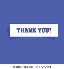 un fondo azul con un papel blanco que dice ¡gracias!