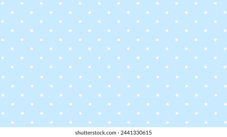 Blue background with white polka dot