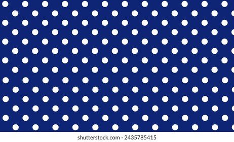 Blue background with white polka dots