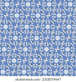 blue background with white repeated pattern line for background and etc