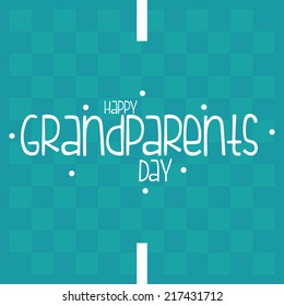 Blue Background White Text Grandparents Day Stock Vector (Royalty Free ...