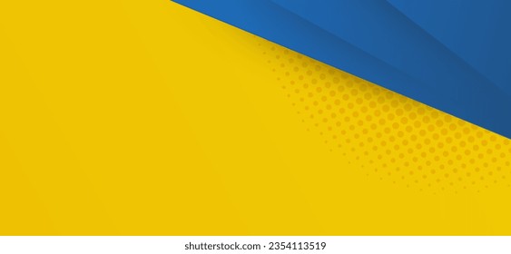 fondo azul y diseño gráfico futurista amarillo y azul hipster