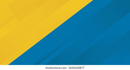 blue background and Yellow and blue hipster futuristic graphic design vector