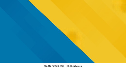 blue background and Yellow and blue hipster futuristic graphic design