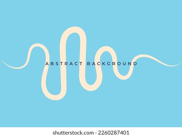 blue background with yellow line wave