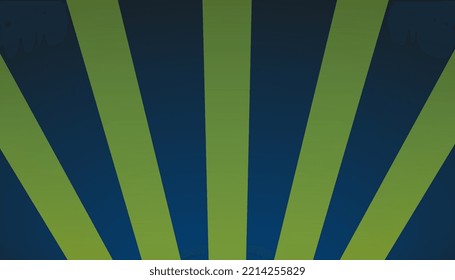 Blue background with yellow rays from a spotlight or sun