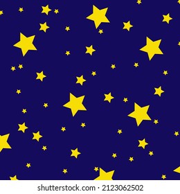 Blue background with yellow stars