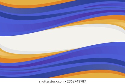 blue background with yellow.abstract modern wave on white background