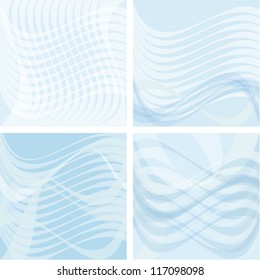 Blue backgrounds, consisting of semilucent elements.
