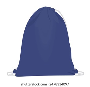 Mochila azul. Ilustración vectorial