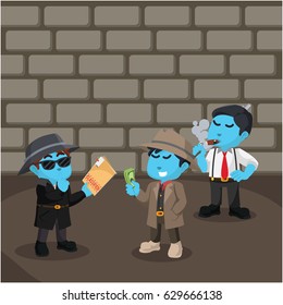 blue bad spy selling classified files to mafia