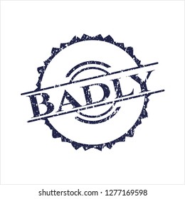 Blue Badly distressed rubber texture