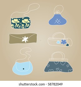 blue bags set